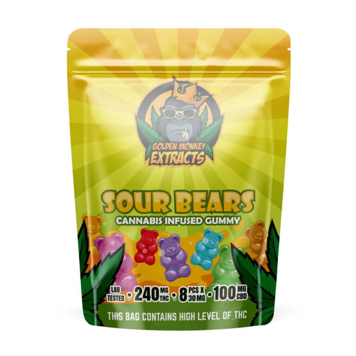 GOLDEN MONKEY EXTRACTS THC+CBD GUMMIES | 240MG EDIBLES