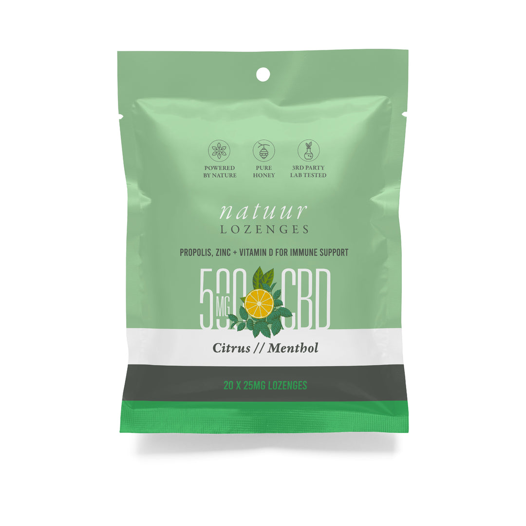 NATUUR CBD LOZENGES COUGH DROPS | 500MG