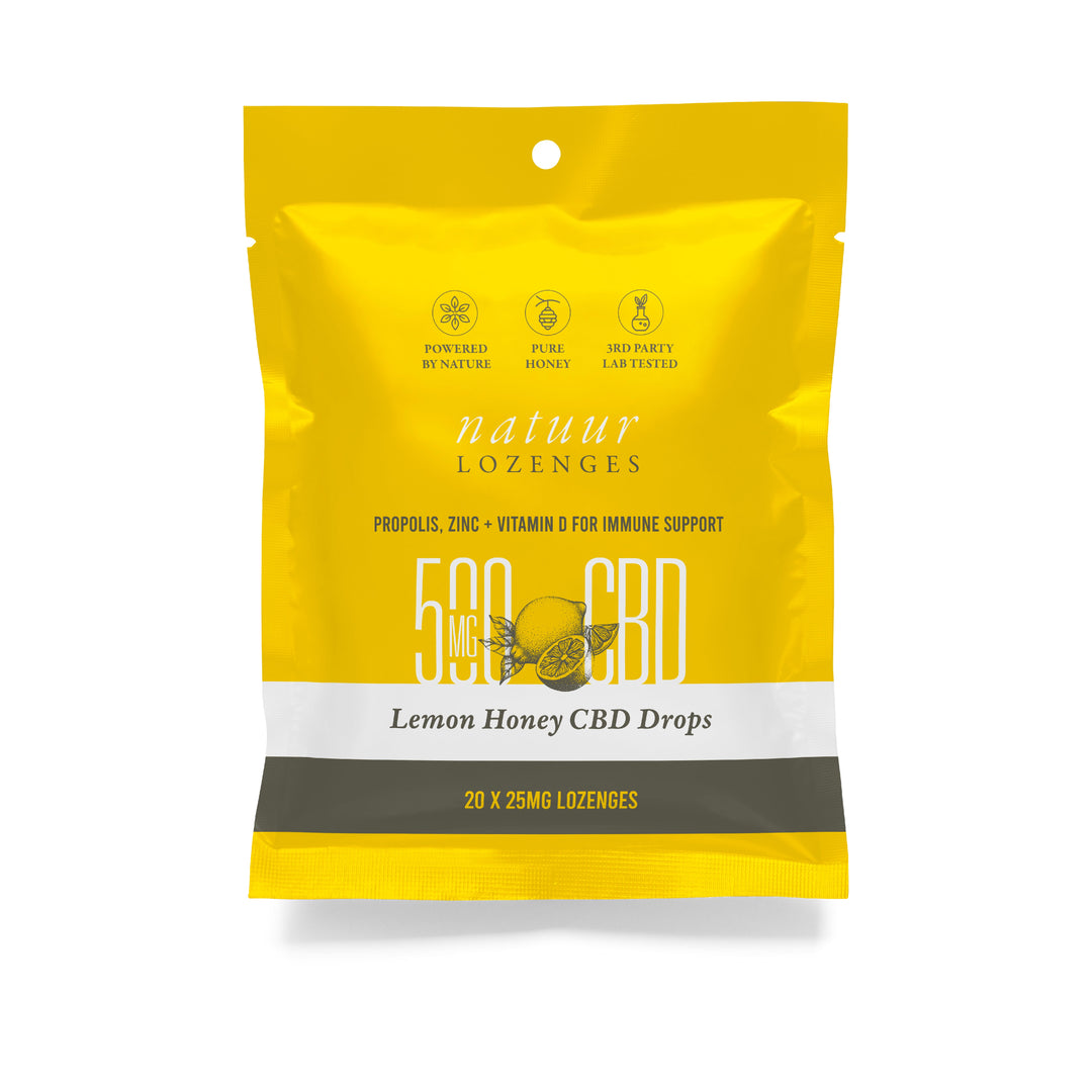 NATUUR CBD LOZENGES COUGH DROPS | 500MG