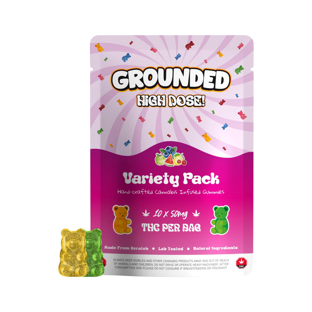 GROUNDED HIGH DOSE THC GUMMY BEARS | 500MG EDIBLES