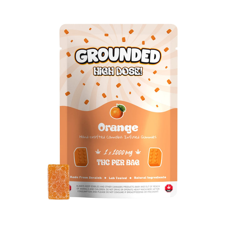 BRIQUES DE THC À HAUTE DOSE GROUNDED | ALIMENTS 1000MG 