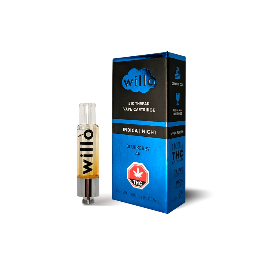 WILLO THC 510 VAPE CART | 1100MG