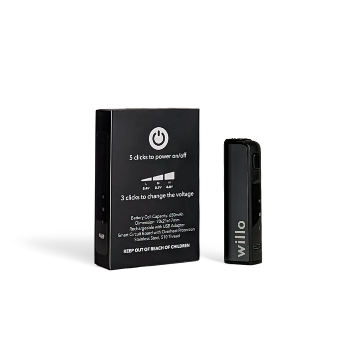 WILLO 510 RECHARGEABLE VAPE BATTERY