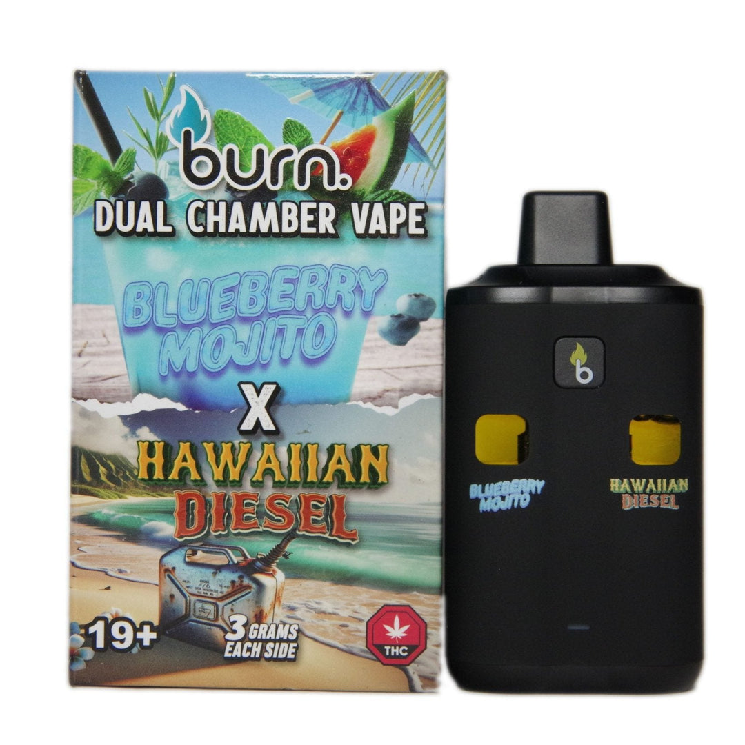 BURN THC DUAL DISPOSABLE VAPE PEN | 6000MG