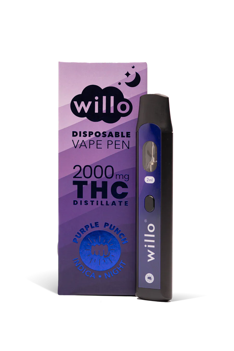 WILLO THC DISPOSABLE VAPE PEN | 2000MG