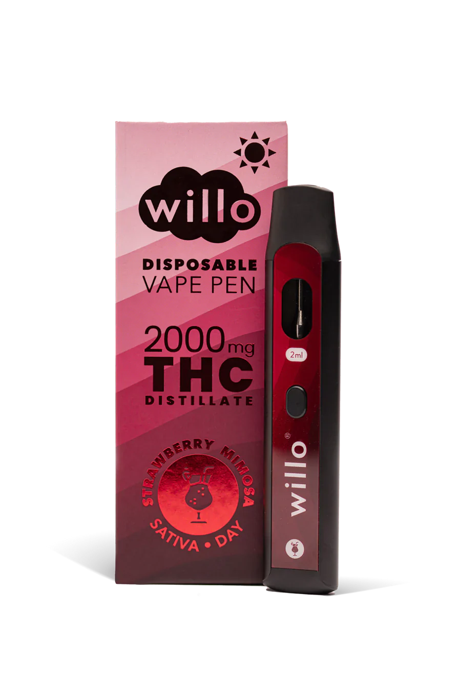 WILLO THC DISPOSABLE VAPE PEN | 2000MG