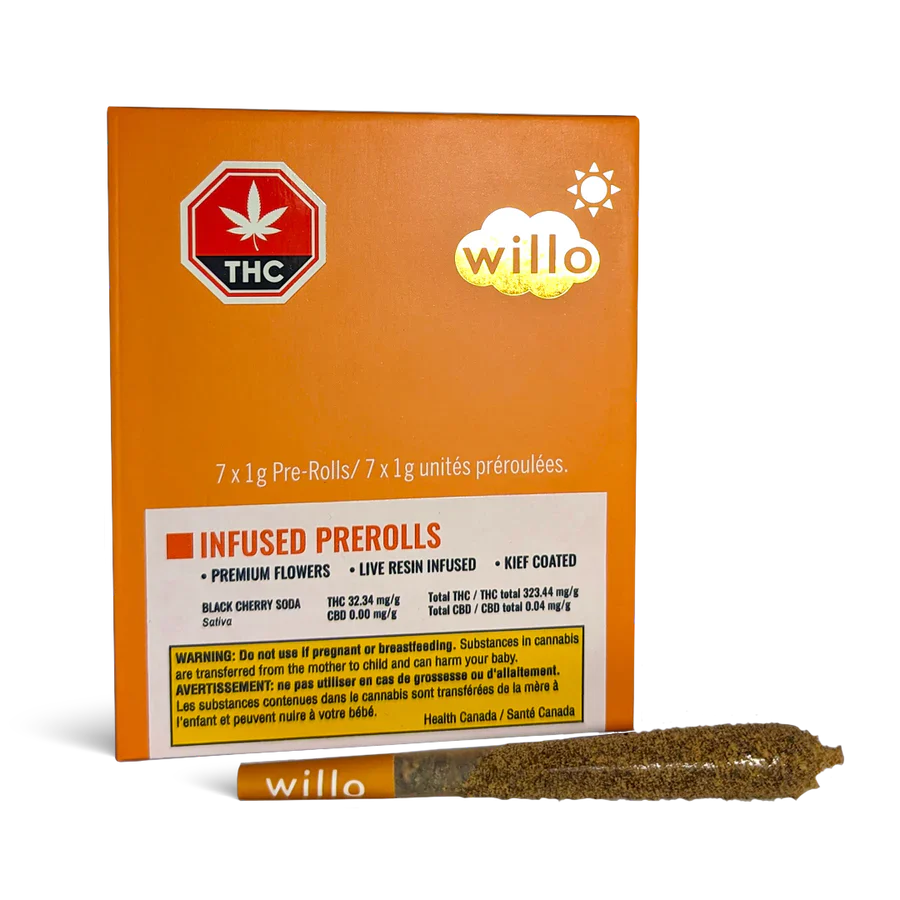 JOINTS INFUSÉS AU WILLO DAY | SODA AUX CERISES NOIRES - SATIVA